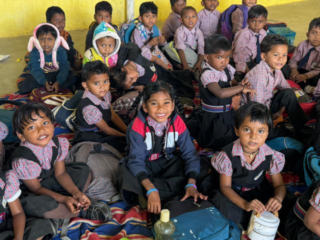 children together at school 